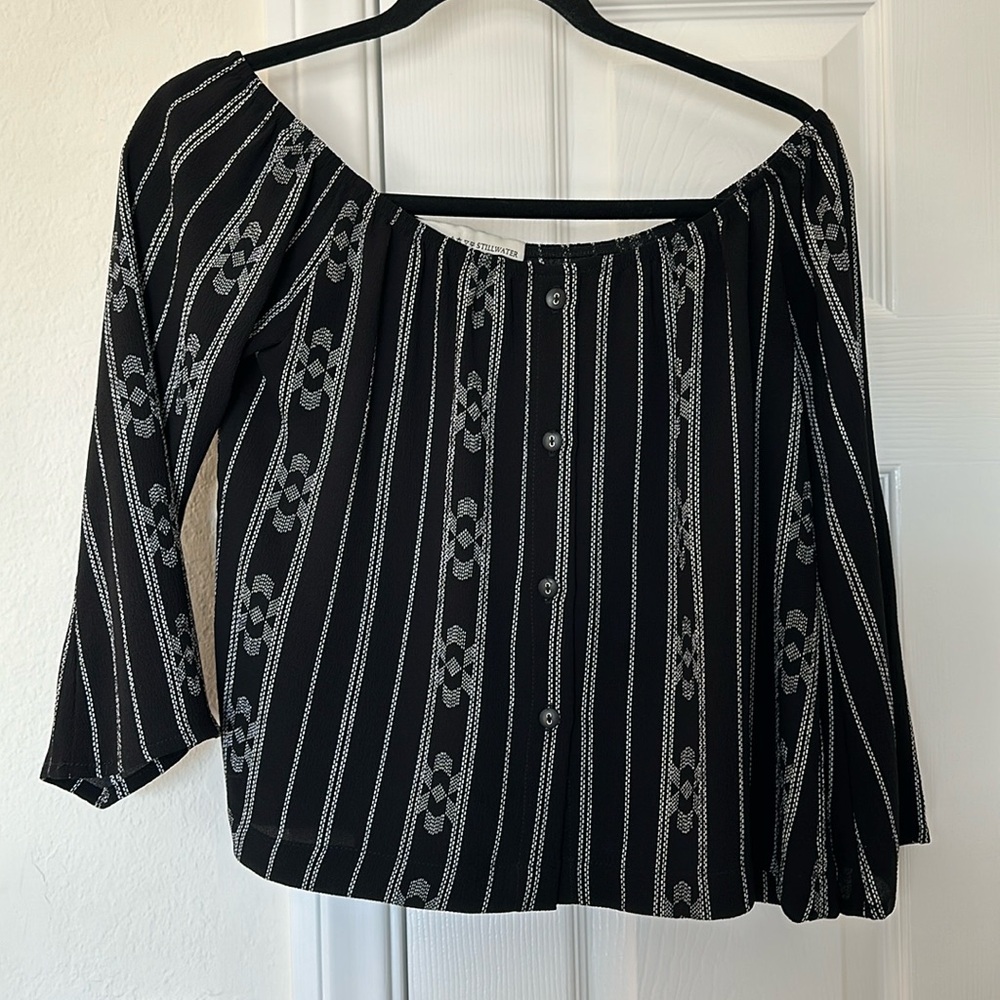Stillwater off the shoulder top